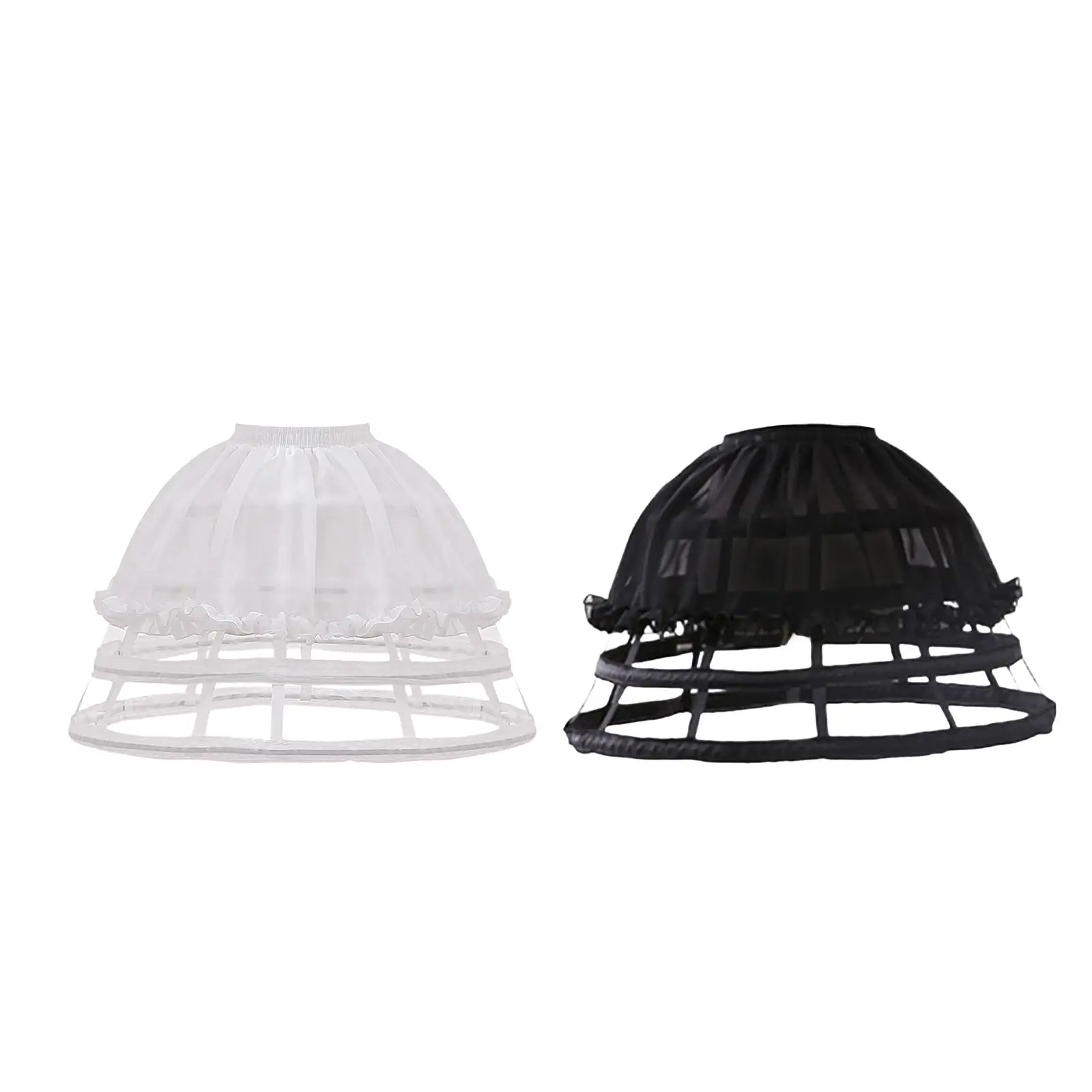 

Cage Hoop Skirt Petticoat Lolita Crinoline Underskirt Skirt Bustle Petticoat Hoops Pannier Petticoat for Cosplay Dress Prom Gown