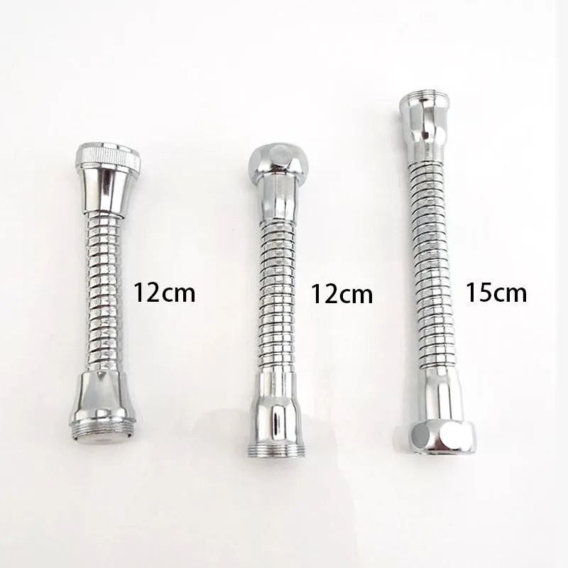 

12cm 15cm Kitchen Faucet Tube Water Saving Kitchen Tap Extension Hose Water Faucet Adjustment Faucet Accessories Stainless Steel