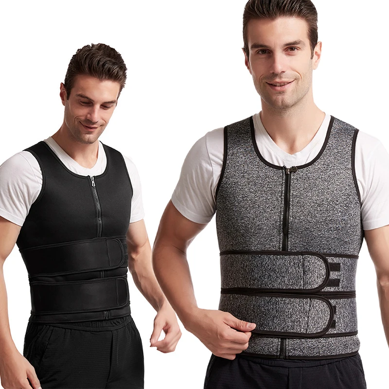 Men's Sports Shaper Wear Neoprene Sweating Sculpting Sauna Vest Abdomen Double Elasticity Fitness Trainer Belt Slimming
