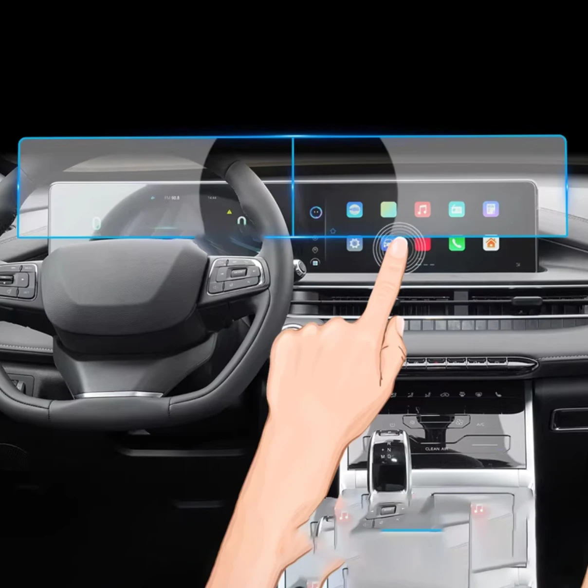 

Нано-защитная пленка для экрана Jetour X50 2024 2025, 10,25 дюймов, для автомобильной информационно-развлекательной системы, навигации, приборной панели, аксессуары для Jetour X50