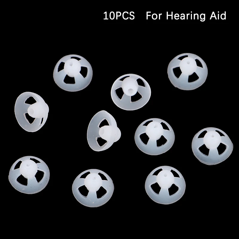 

10PCS Open Fit Hearing Aid Domes Earplugs Anti Static Silicone Ear Plugs Tips Replacement Part Hearing Aid Accessory 7/9/12 mm