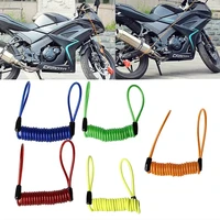 motorcycle motorbike disc lock spring reminder quad cable scooter bike rope new