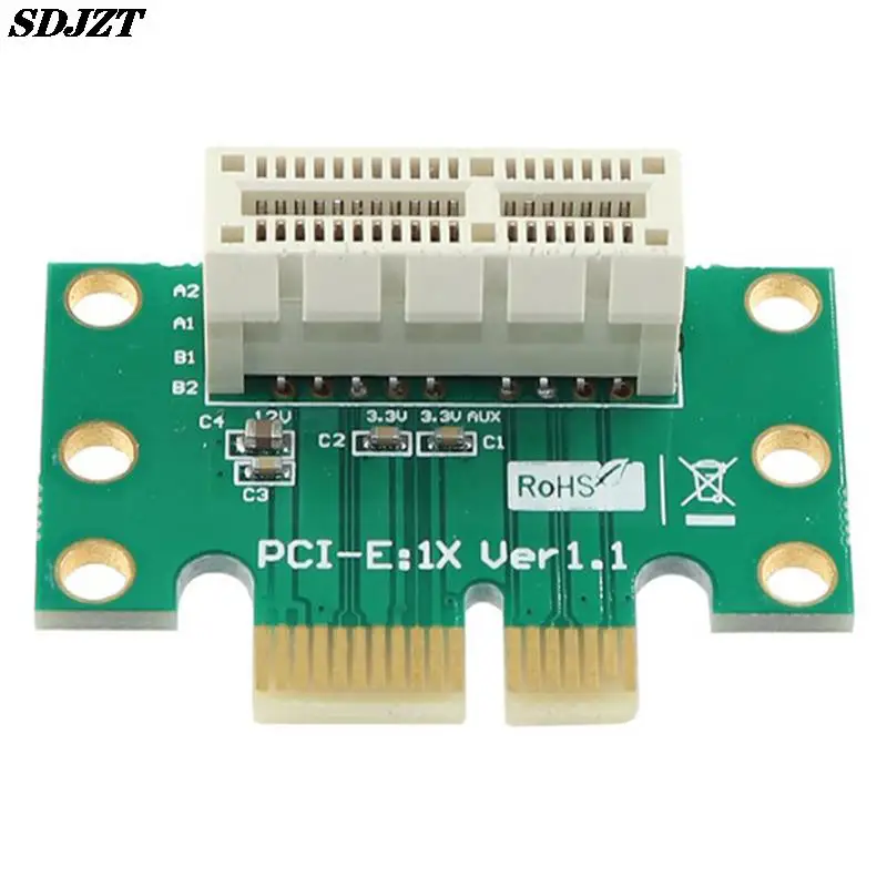 

PCI-E PCI Express X1 Adapter Riser Card PCI E PCIE X1 to X1 Slot Convert Card 90 Degree For 1U Server
