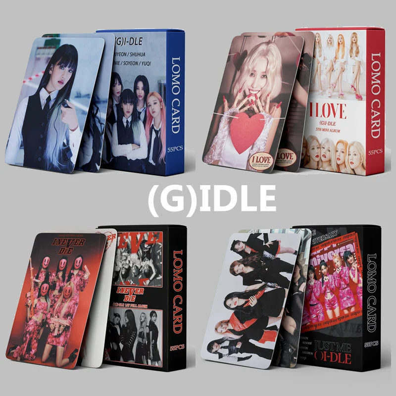 

55PCS Gidle New Album Nxde Lomo Card World Tour Photocards I Never Die I Burn Postcards (G)I-DLE Photo Cards Fans Gift Kpop
