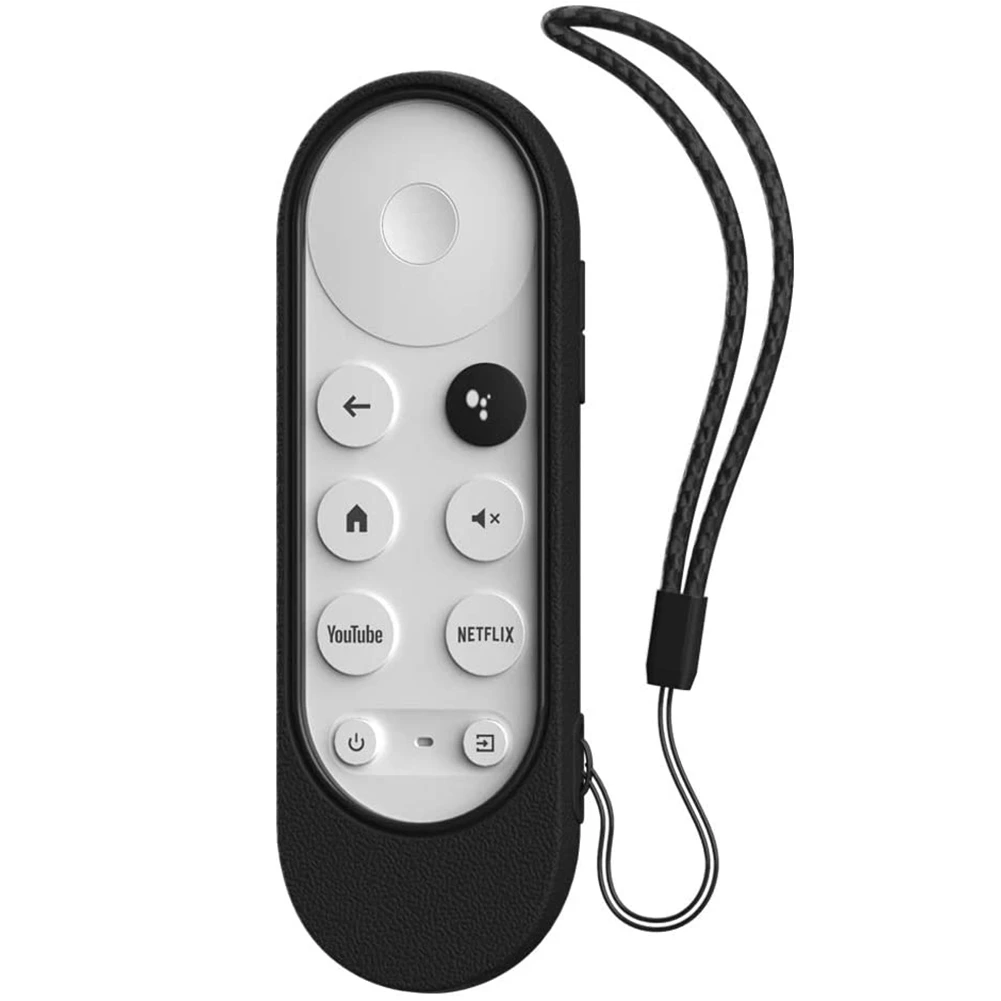 

Silicone Case for Google Chromecast TV 2020 Voice Remote Shockproof Protective Cover for 2020 Voice Remote-Black
