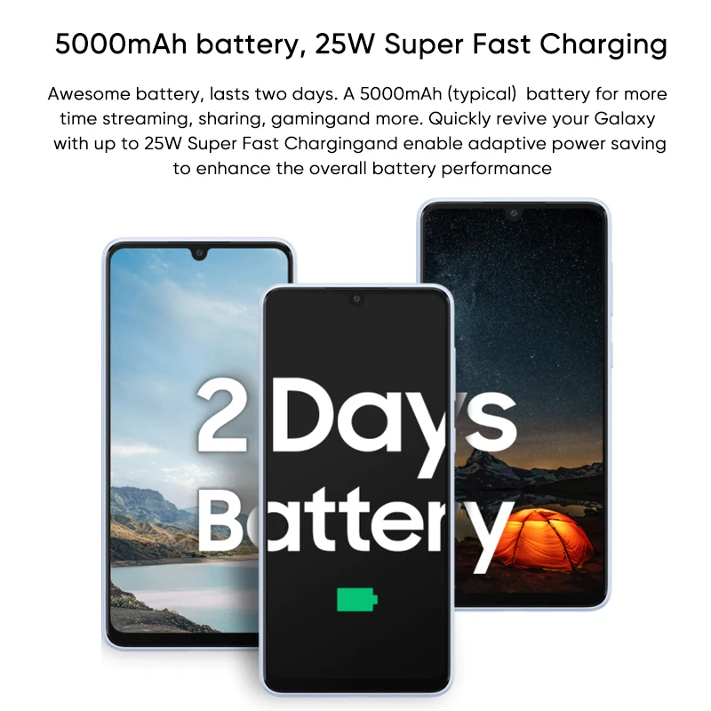 Original New Samsung Galaxy A33 5G Smartphone 90Hz Super AMOLED Display Exynos 1280 Octa-core 5000mAh 25W Fast Charging Phone