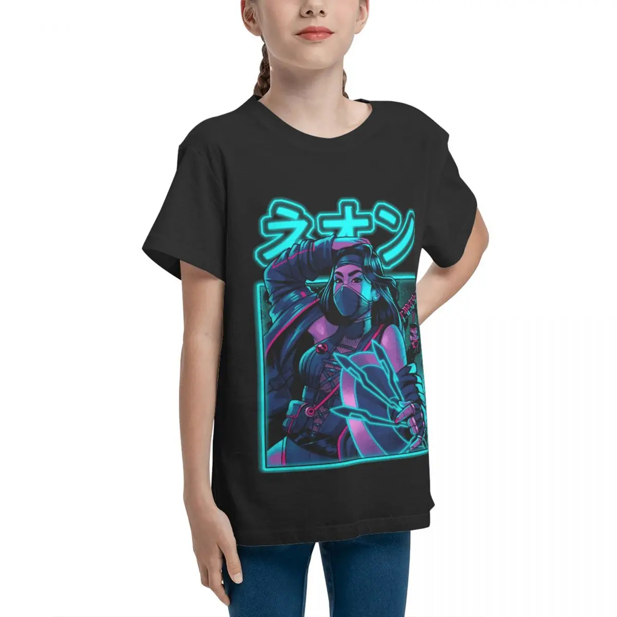 Футболка для подростков Fresh Mortal Neon Classic базовая тенниска с коротким рукавом