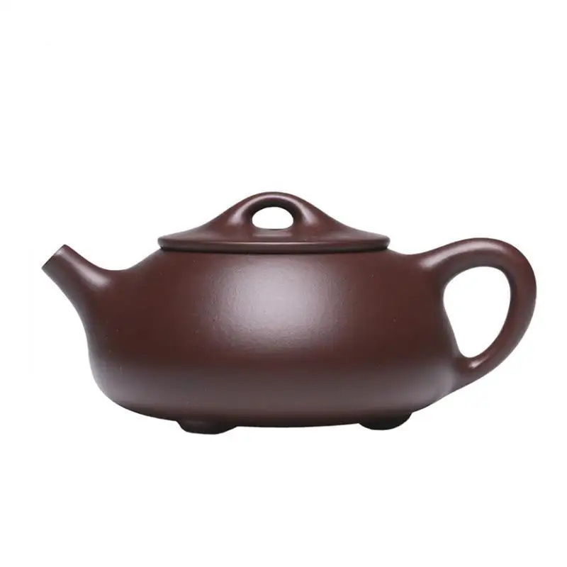 

170ml Yixing Purple Clay Teapots Famous Handmade Stone Scoop Tea Pot Raw Ore Purple Mud Beauty Kettle Chinese Zisha Tea Set