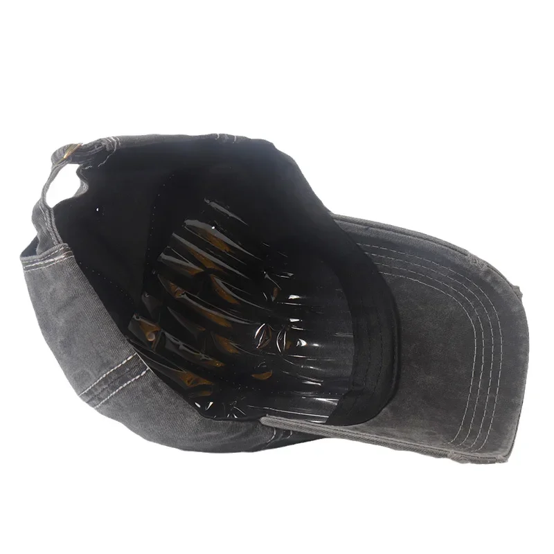 Бейсболка с вышивкой в виде звезд вареная хлопковая кепка из ткани уличная