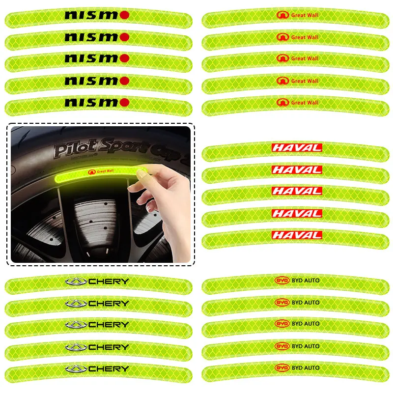 Светоотражающая наклейка на обод колеса автомобиля для Kia Rio 3 K2 Picanto K5 Optima Sorento Stinger