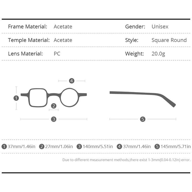 HEPIDEM ацетатные очки в оправе для мужчин 2025 ретро винтажные квадратные круглые по