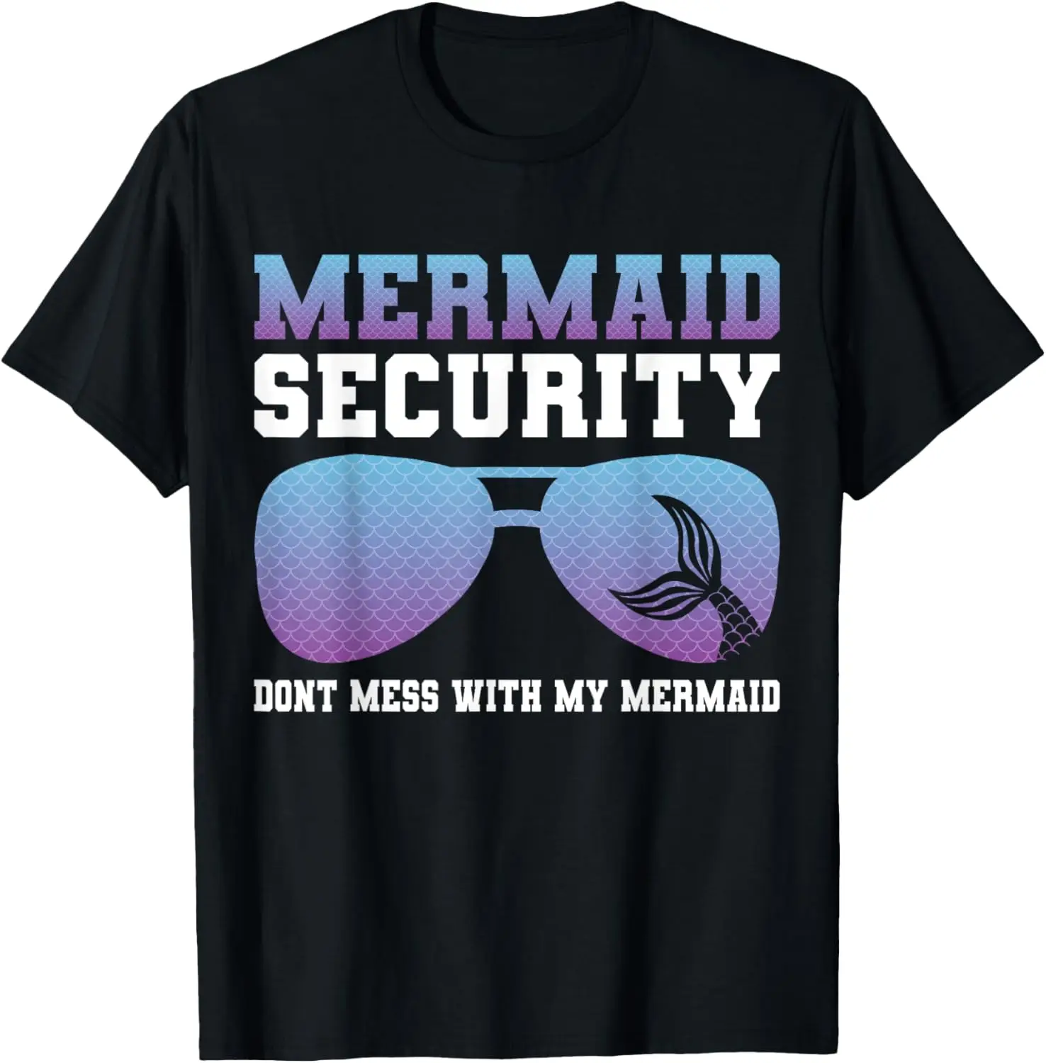 Футболка Mermaid Security Не беспорядок с моей русалкой Merman Mer Dad