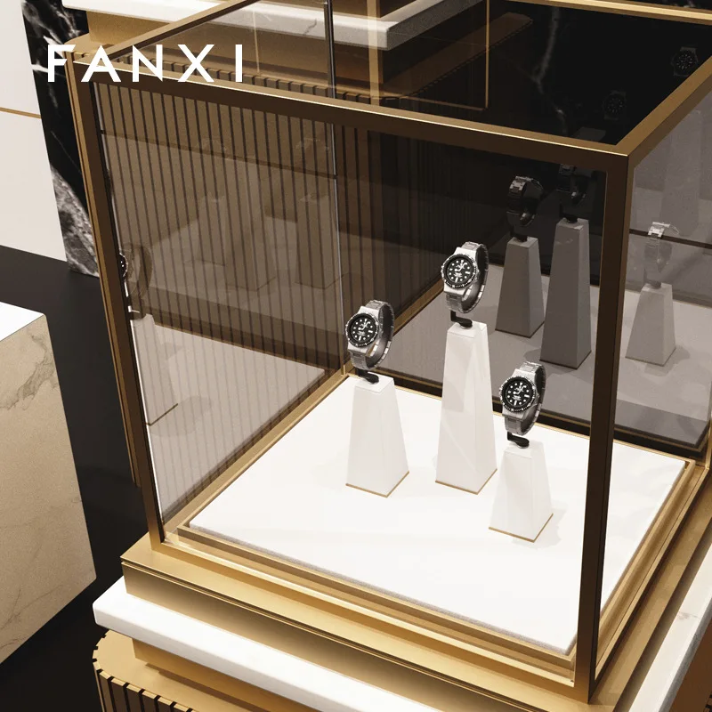 Watch Display Stand Counter Watch Watch Display Stand Gold Surrounded Watch Swing Stand jewelry organizer