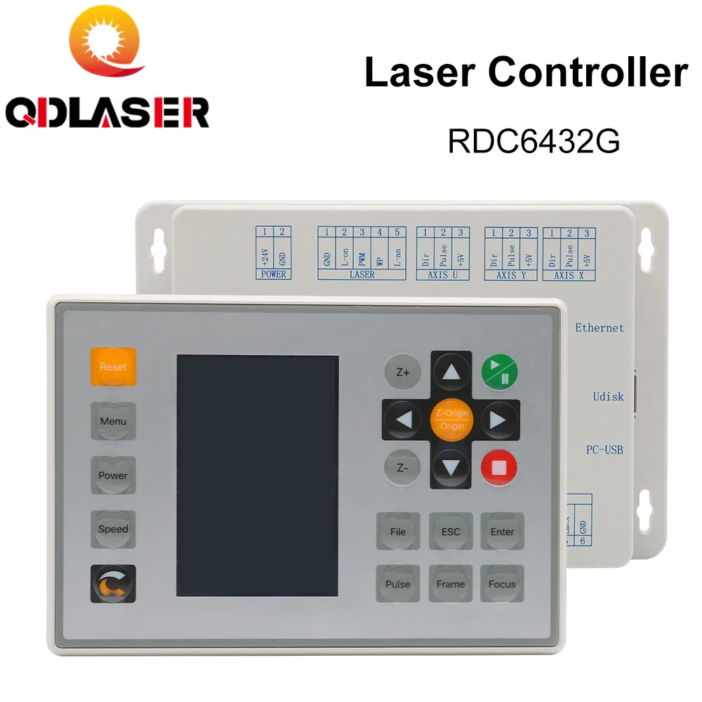 

QDLASER Ruida RDC6432 CO2 Laser Controller System for Laser Engraving Cutting Machine Replace AWC708S Ruida 6442S Ruida Leetro