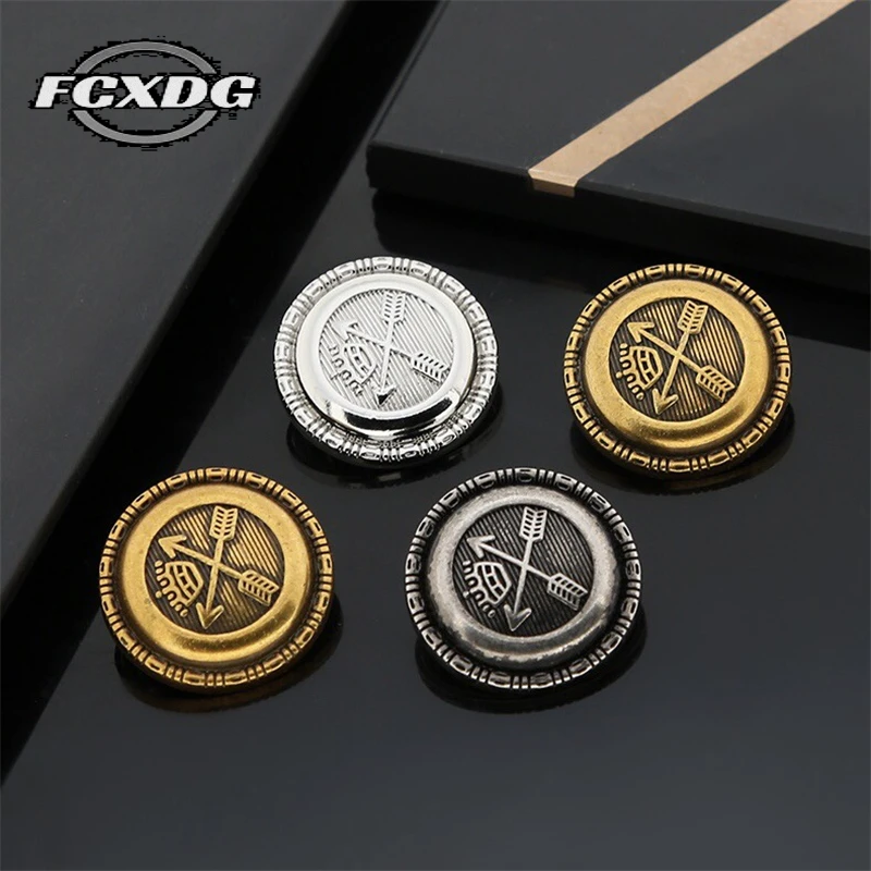 

2022 New European Style Retro Sewing Buttons DIY Coat Cuff Decoration Accessories Vintage Metal Buttons Fashion Clothing Buttons