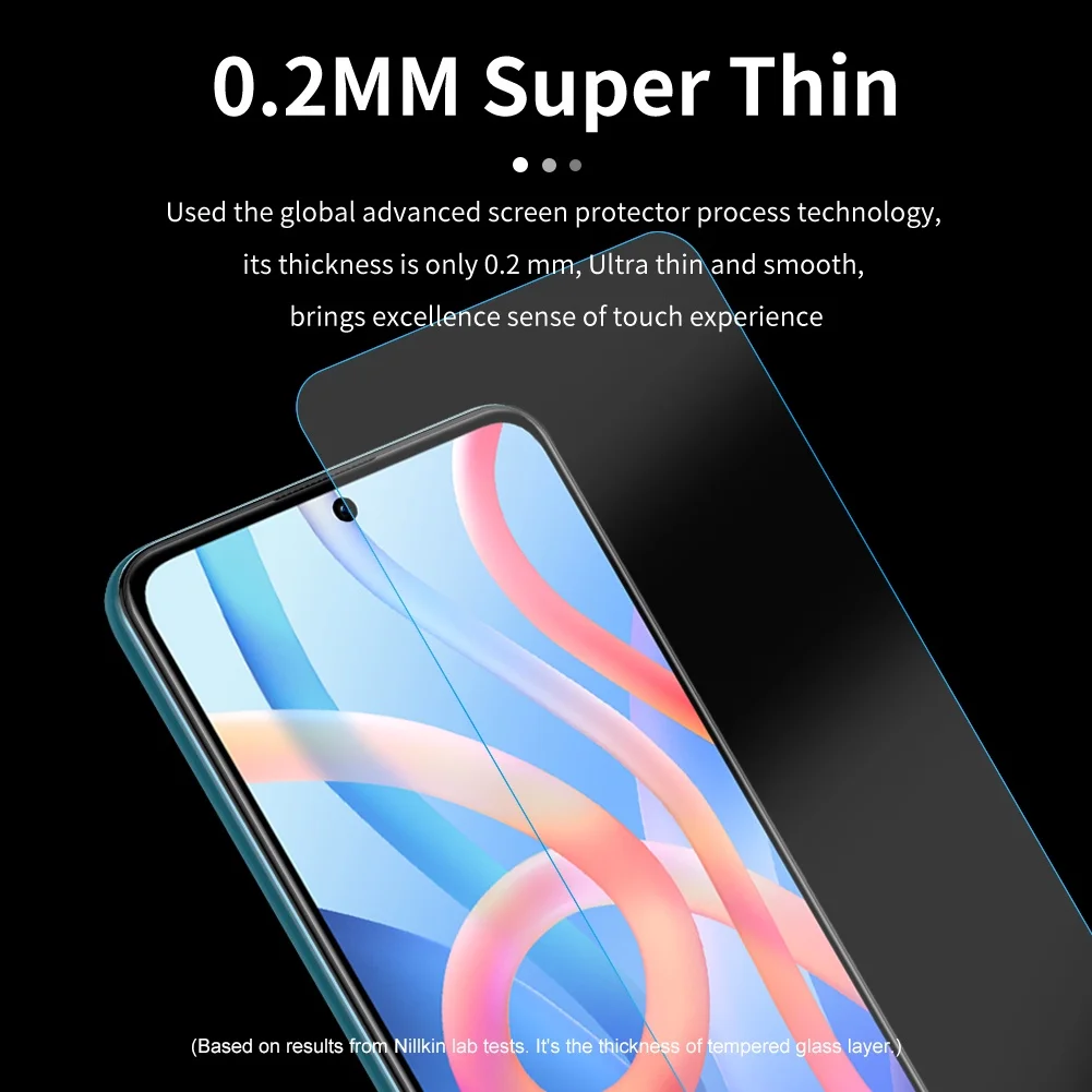 For Xiaomi POCO M4 Pro 5G Nillkin H+ Pro Screen Protector Redmi Note 11T Tempered Glass Transparent Anti-Explosion Screen Film