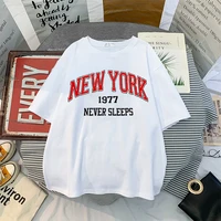 new york letter print women t shirt streetwear tops female t shirt leisure fashion aesthetic oversized t shirt lady tees t shirt