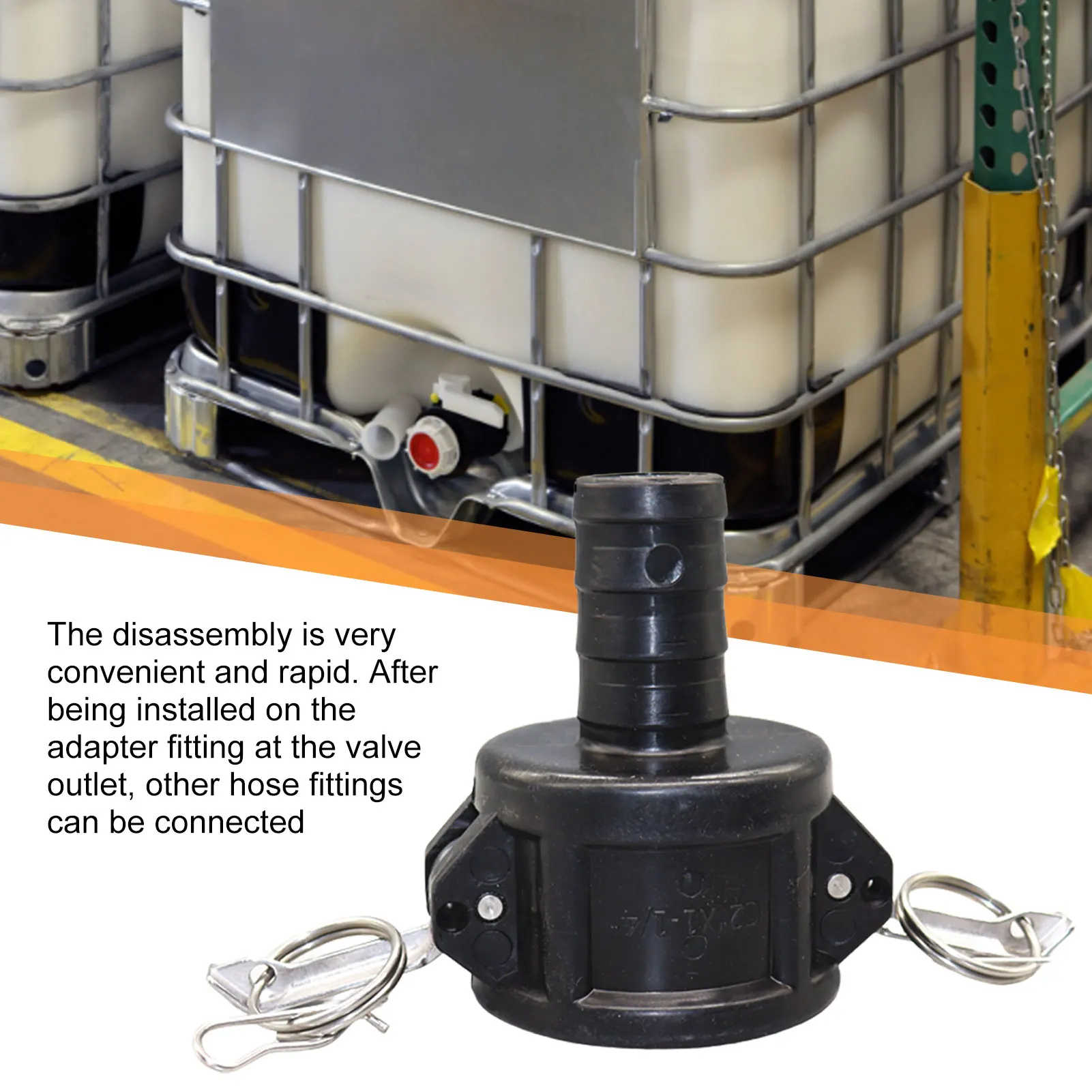 

IBC Tank Valve Hose Connector Garden Hose Drain Plug Connector Hose Tote Food Grade Adapter Female Adapter Fitting