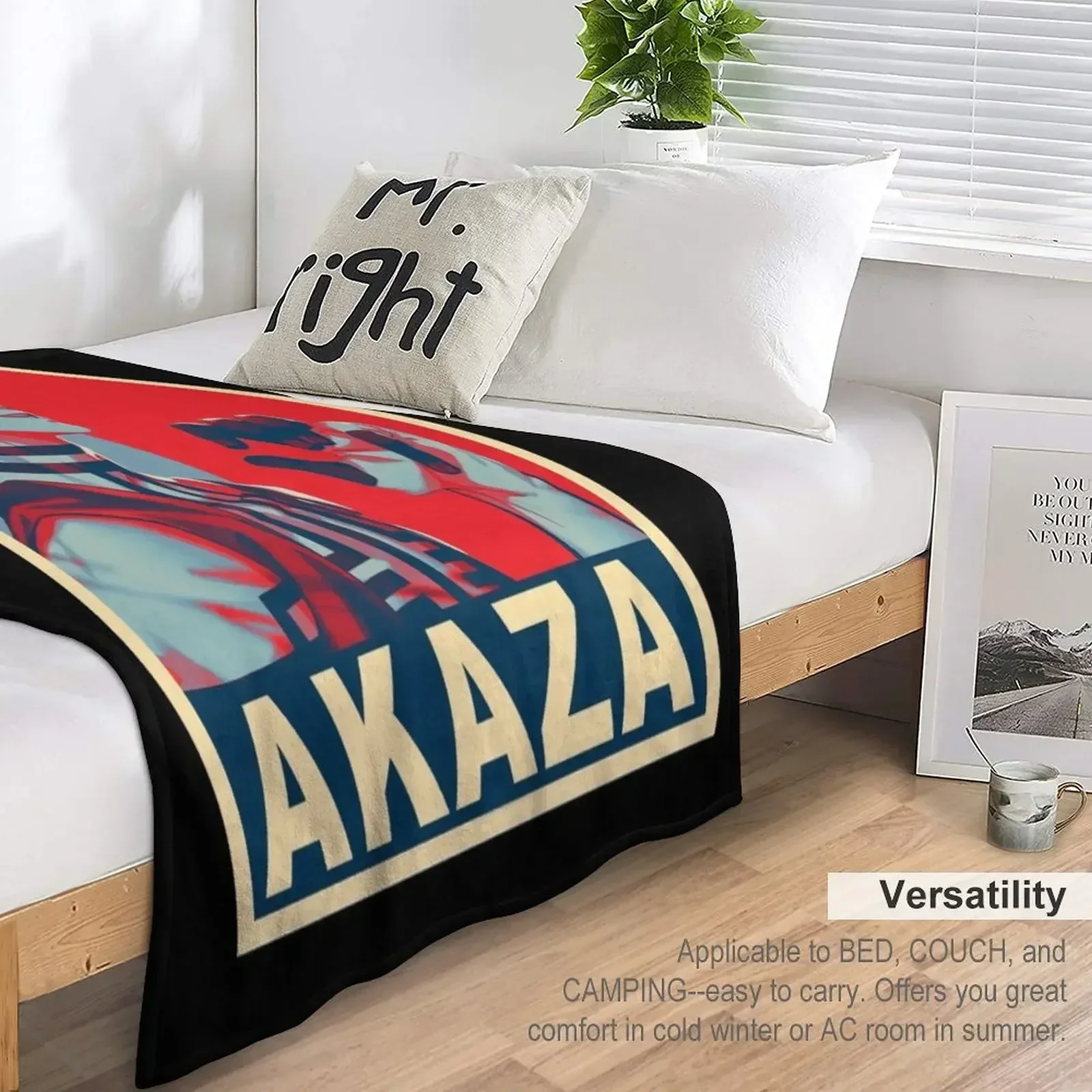 Akaza - Одеяло с плакатом идеи подарков на день Святого Валентина декоративные