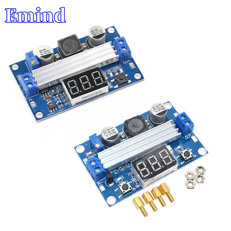 

1/3/5/10/20Pcs DC-DC LTC1871 Boost Power Module High Power 100W Adjustable Output 3.5~35V Voltmeter Display