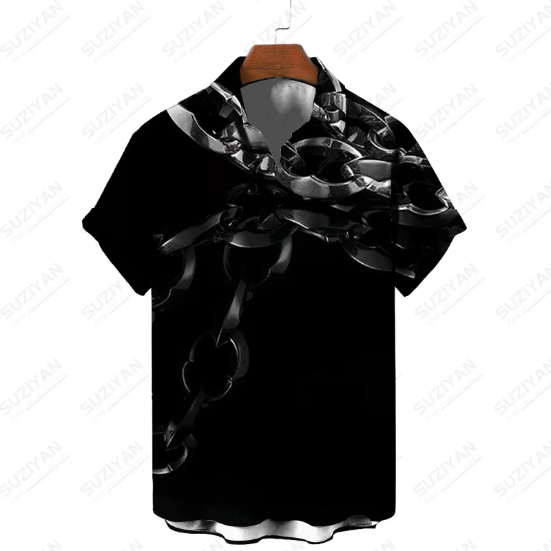 

2022 Size Gulf Shirts for Men Business Online Hot Sale Trendyol Shipping Summer Formal Fashion Plants Turn-down Funny Patterns