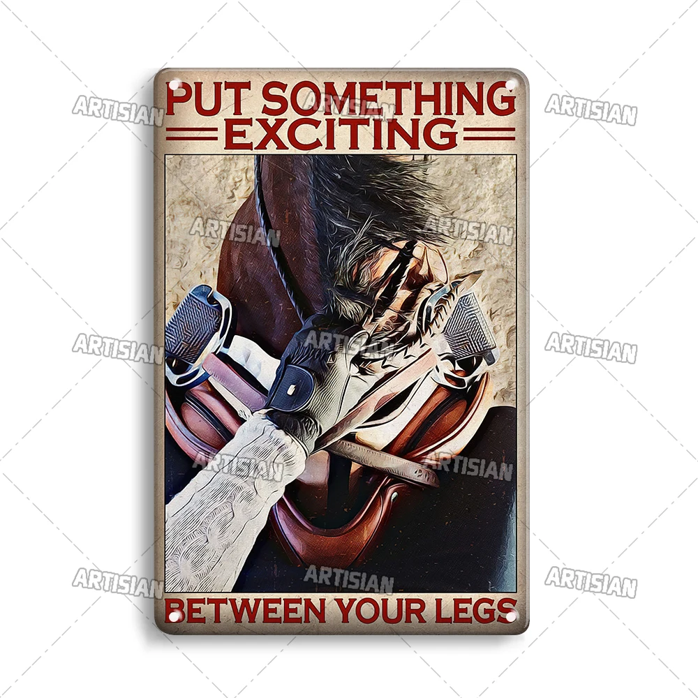 

Металлический плакат ARTISIAN "Девушка и лошадь"