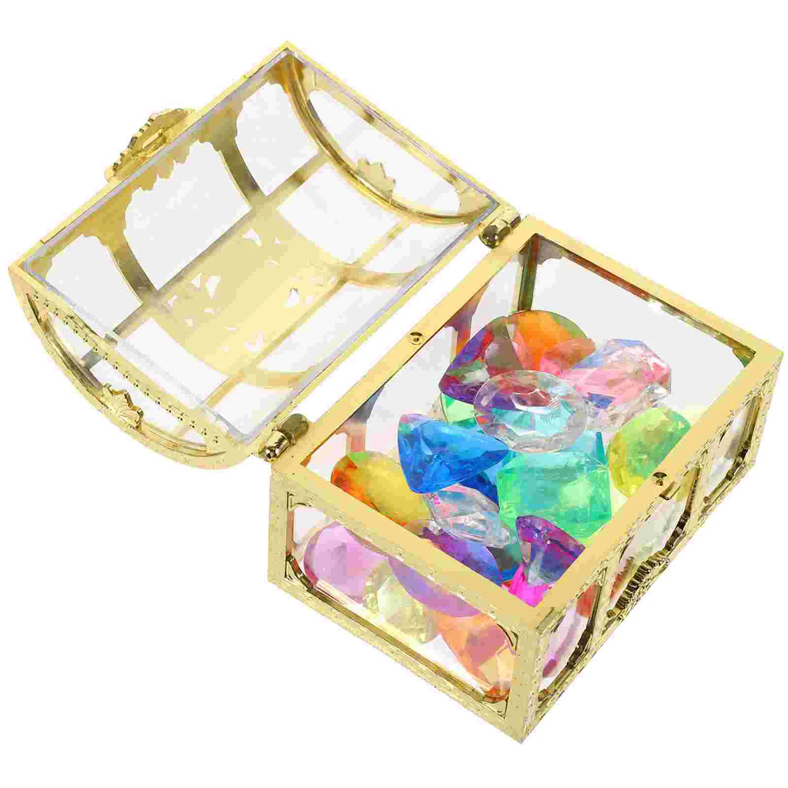 

Toy Box Toddler Pool Toys Treasure Diving Kids Party Decorations Gemstones