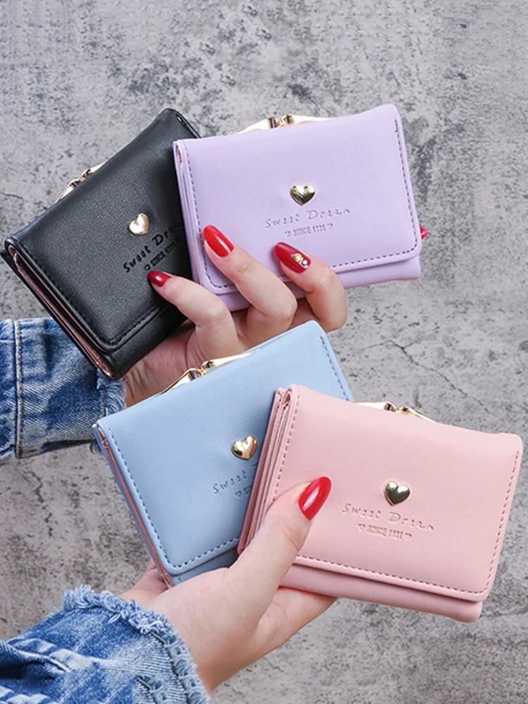 Ludlz Fashion Laser Holographic Women Kiss Lock Coin Purse Card Keys Holder  Wallet Coin Purse, Iridescent Clutch Purse Kiss Lock Change Pouch