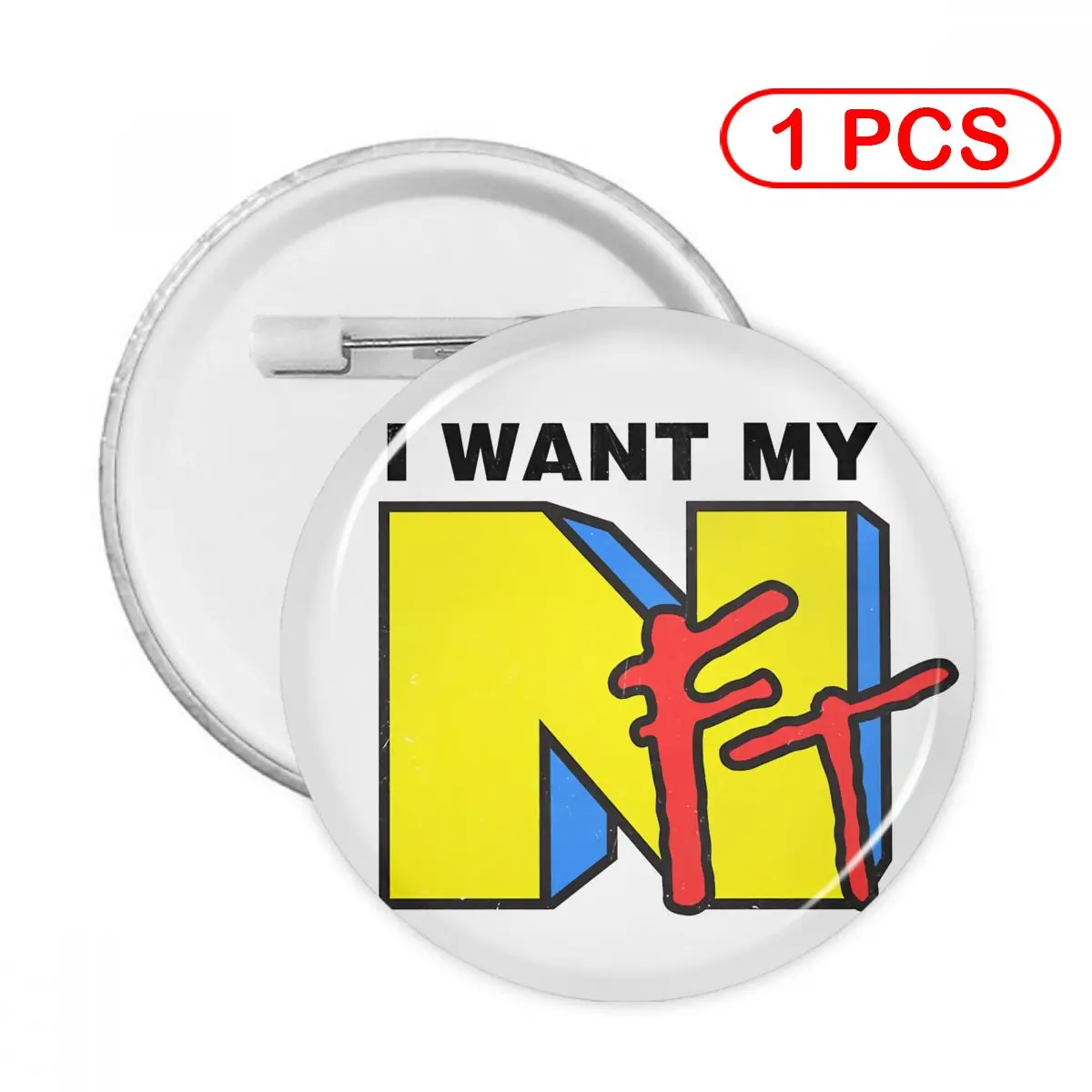 

NTF I Want My Pins Creative Brooch Jewelry Decor Metal Pin Badge Girl Child Broche Button Clothes Gift