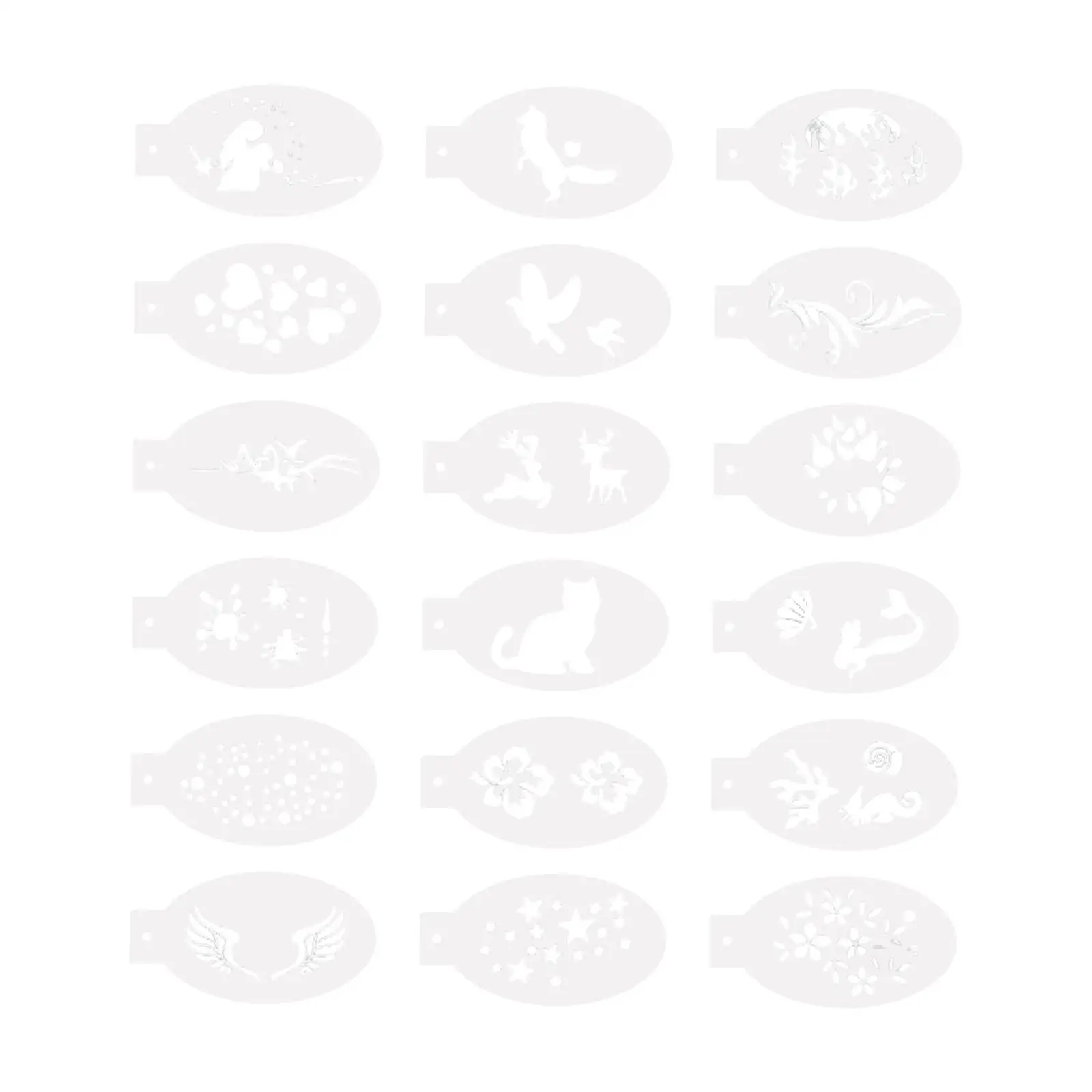 Трафареты для рисования лица моющиеся шаблоны макияжа