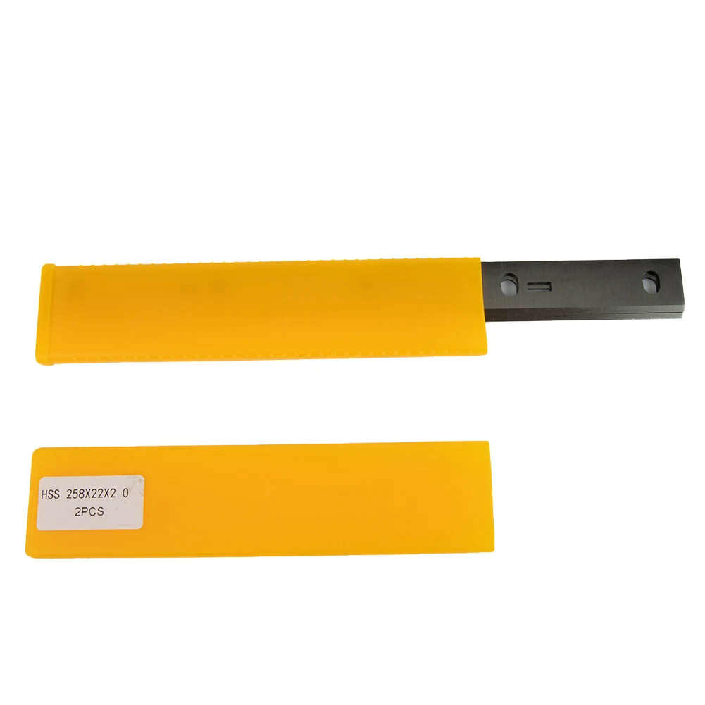 

2Pcs HSS Planer Blades12-1/2inch 258x22x1.8mm HSS Planer Blades Woodworking Tool Parts For Scheppach HMS1080, HMS1050, HMS1070