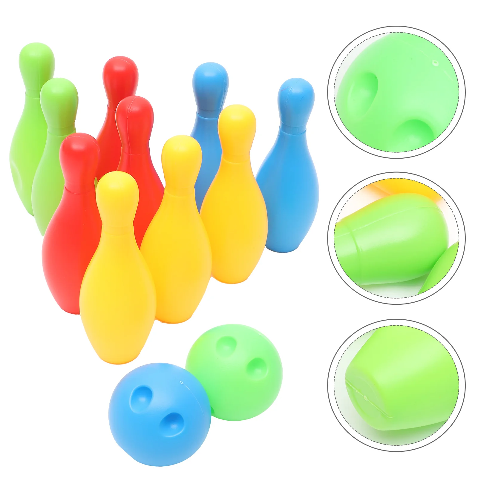 

14CM Height Bowling Play Sets Funny Indoor Sports Bowling Games Educational Toy for Home Kindergarten (10 Pcs Bottle and 2 Pcs