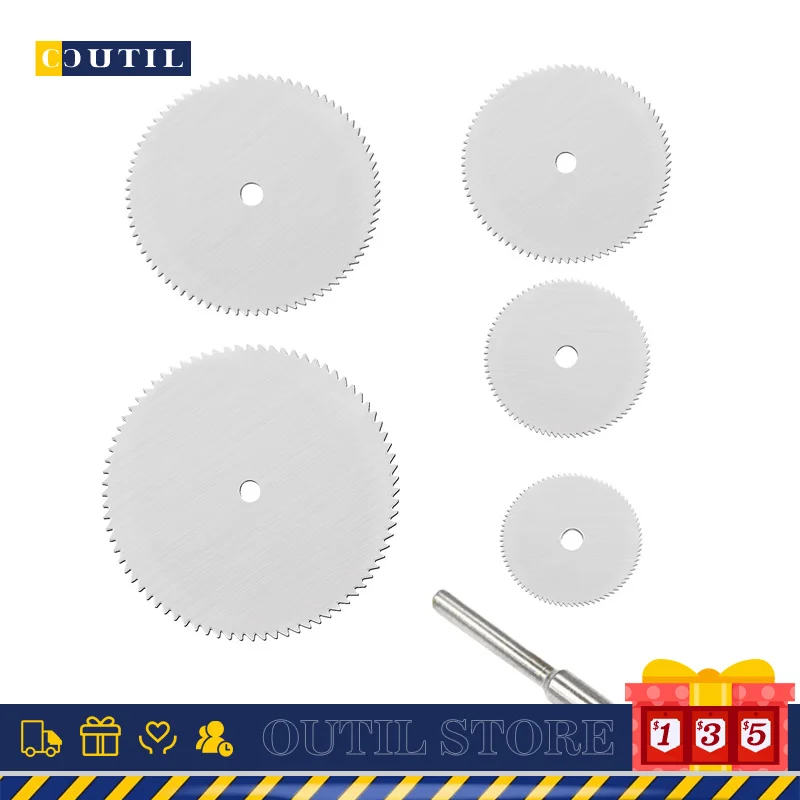 

5 шт., мини-дисковые пилы из нержавеющей стали, 3 мм