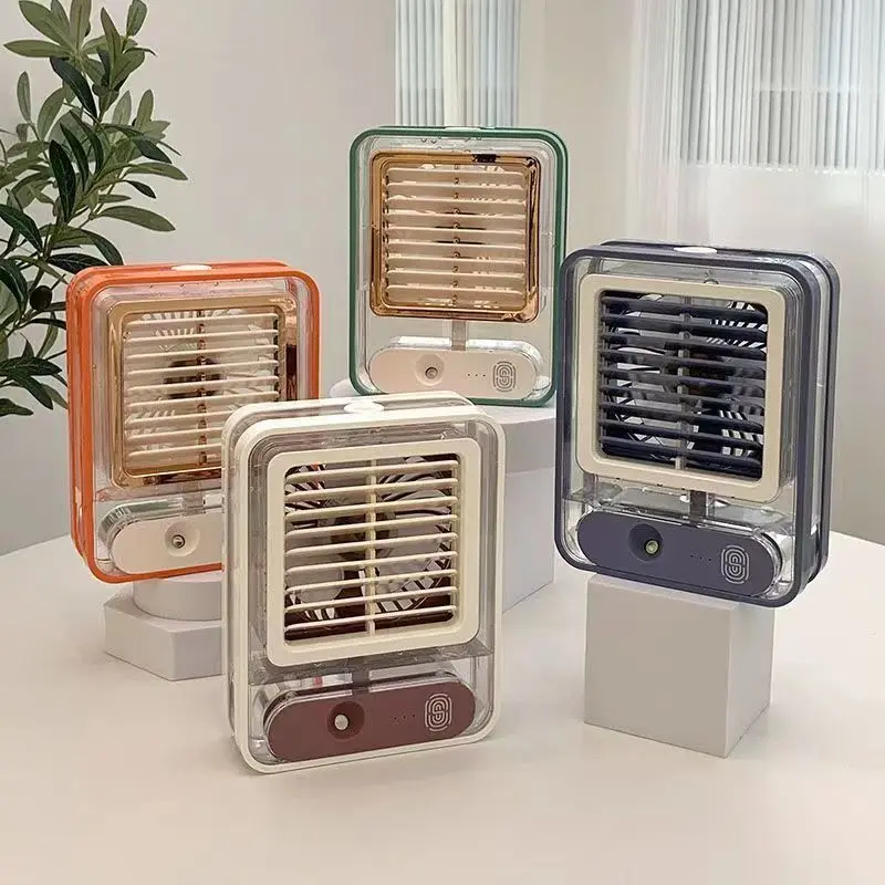 

Desktop Fan, Small Spray Refrigeration Air Conditioner, Summer Charging, Silent Desktop Humidification Fan