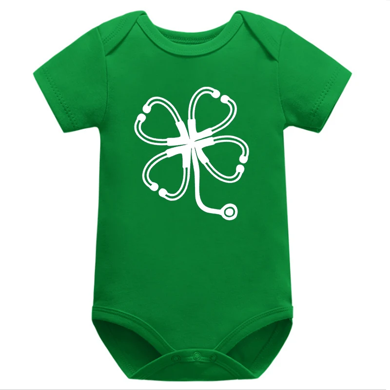 

Nurse St Patrick's Day Infant Clothes Nurse Baby Clothes Shamrock Baby Onesie rish Nurse Bodysuits Lucky Baby Boy Clothes