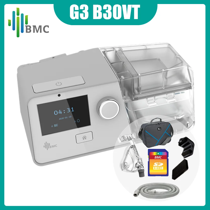 

BMC G3 B30VT Bi-Level Device S/T Mode And Target Tidal Volume Feature For Patients With Respiratory Insufficiency Include FM2