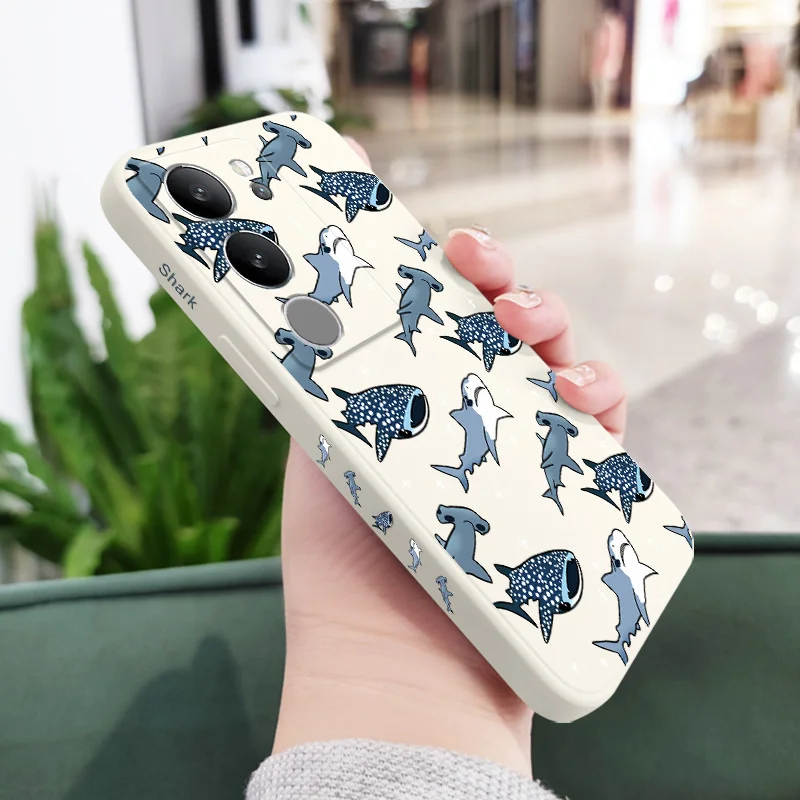 Фото Чехол для телефона Spot Shark для VIVO V50 V40 V30 V29 V29E V27 V27E V25 V25E V23 V23E V21 V20 Y20 Y12 Y21 Y22 Y50 Y35 Y76 Pro 4G 5G №3