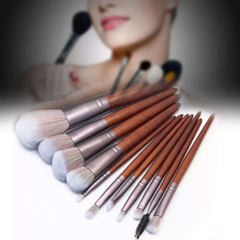 

NEW2023 11pcs Makeup Brushes Set Foundation Powder Blush Eye Shadow Lip Blend Wooden Handle Brush pincel de maquiagem