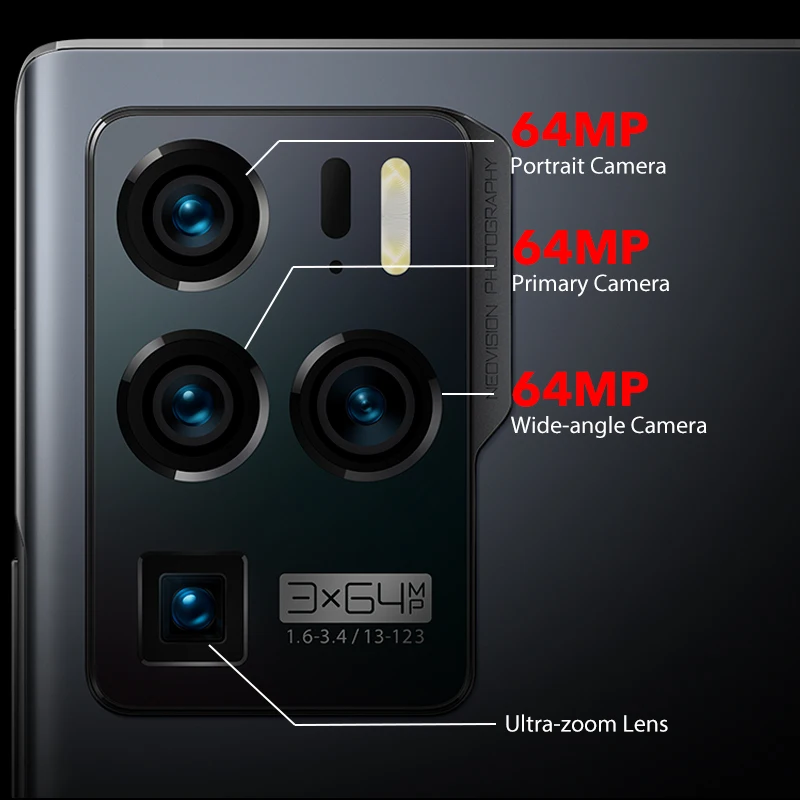 Tanie Globalna Wersja ZTE Axon 30 Ultra 5G Smartphone 6.67 ''144Hz AMOLED Snapdragon 888 Potrójna Kamera 64MP 65W Spuercharge Telefon Komórkowy