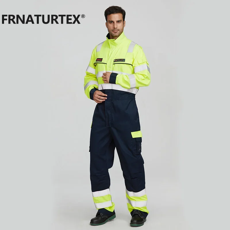 FRNATURTEX Hivis огнестойкий Рабочий костюм характерная одежда огнезащитная зимняя