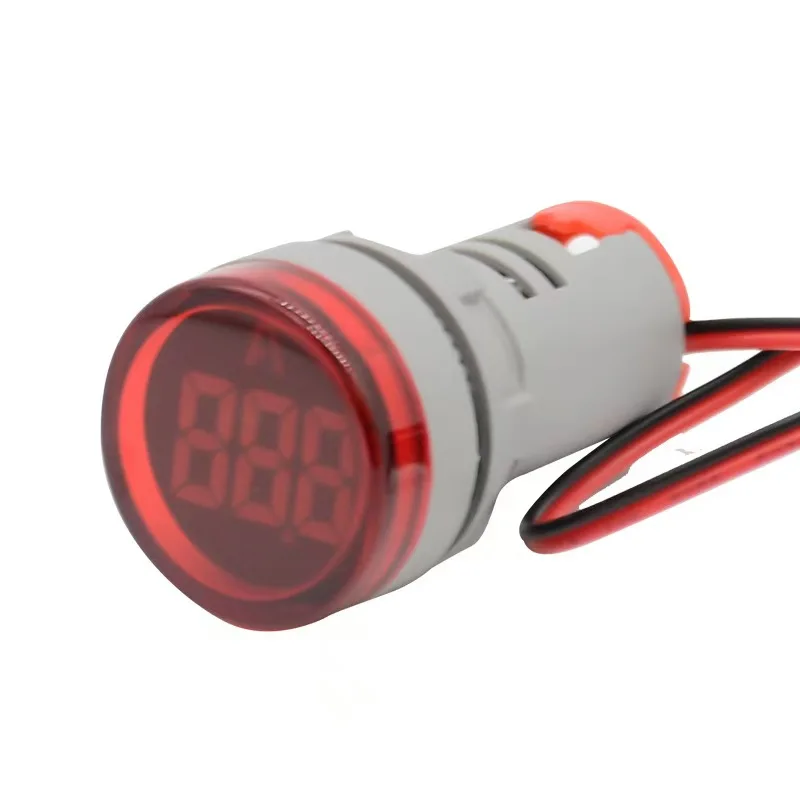 AC 0-63A DC 6-100V квадратный/круглый светодиодный цифровой вольтметр амперметр