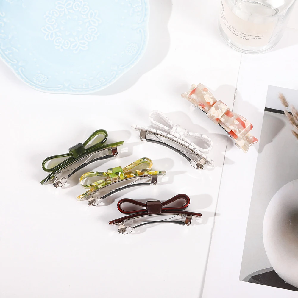 

Women Acetate Bow Hair Clip Spring Hairpins Headwear Top Clips Fashion Jewelry Girl's Hair Barrette Hair Accessories For Girls