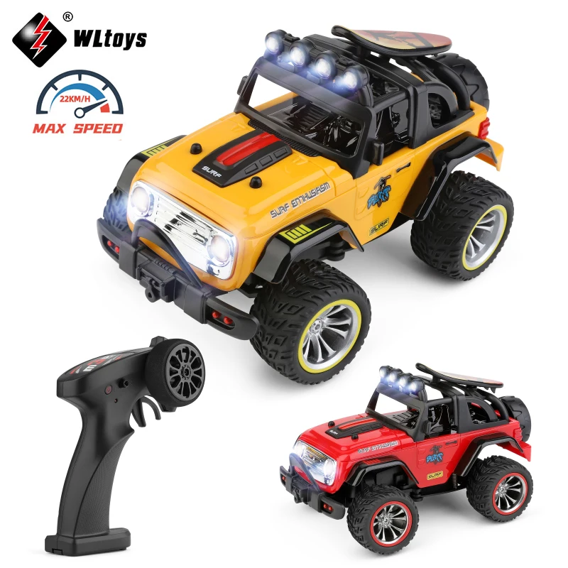 Wltoys 322221 22201 2.4G Mini RC Car 2WD Off-Road Vehicle Model with Light Remote Control Mechanical Truck Children's Toy