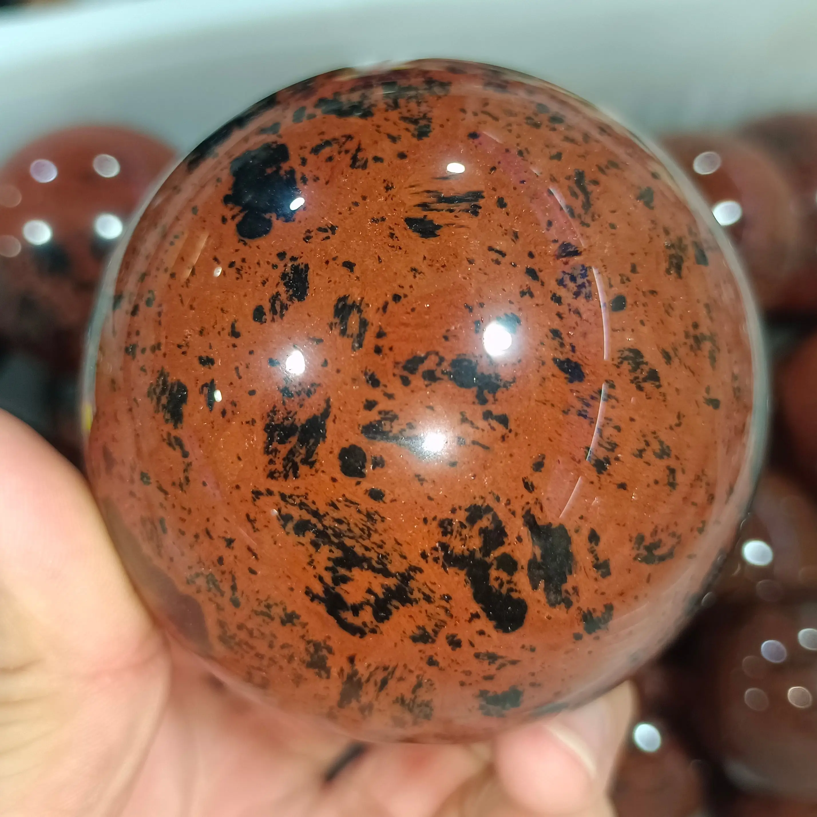 

Natural Red Obsidian Hand Polished Crystal Energy Healing Home Office Decoration Craft Gifts Feng Shui Ornaments