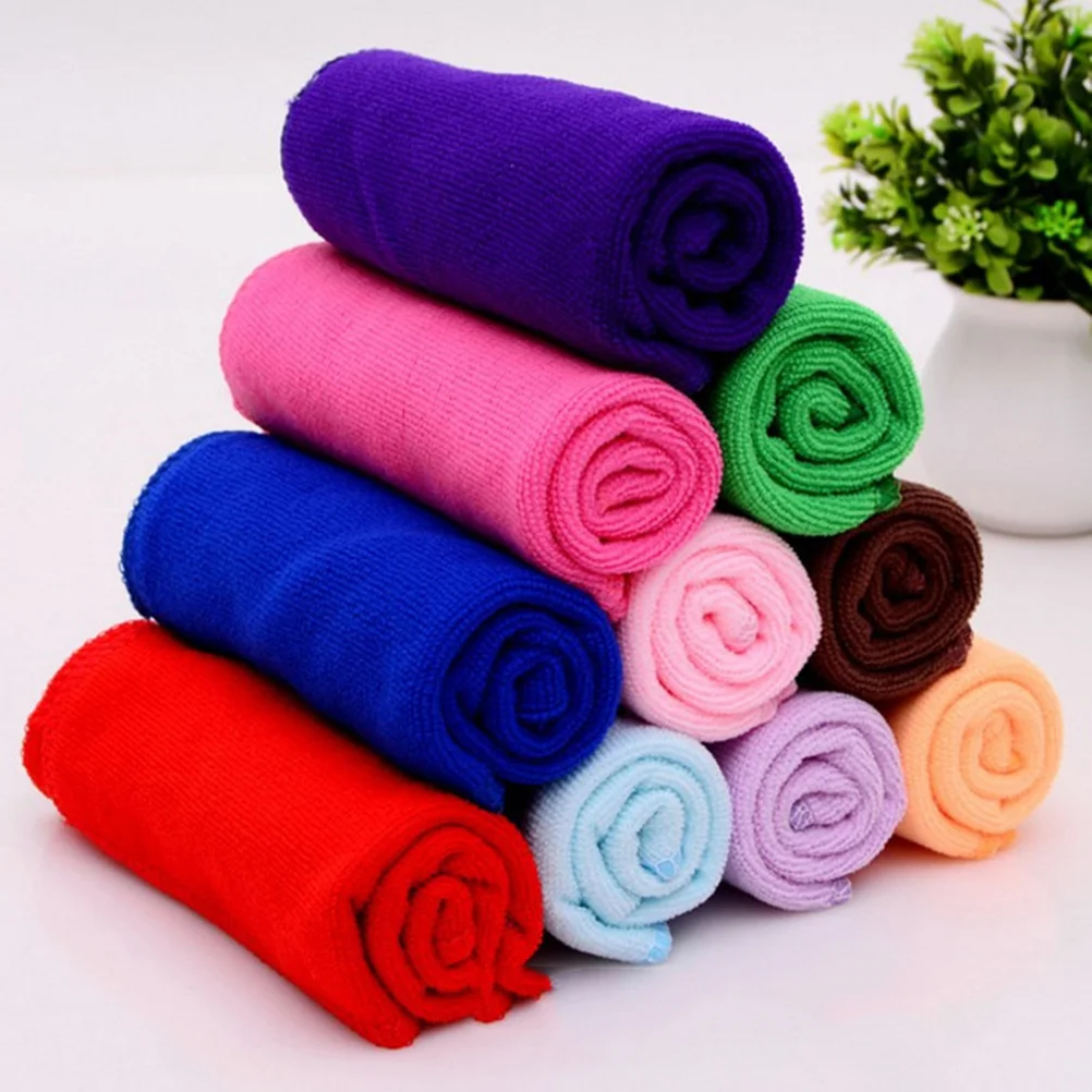 

Towel Washcloths Towels Cleaning Microfiber Face Cloths Dry Fast Mini Bath Absorbent Fleece Fingertip Hand Coral Cloth Cotton