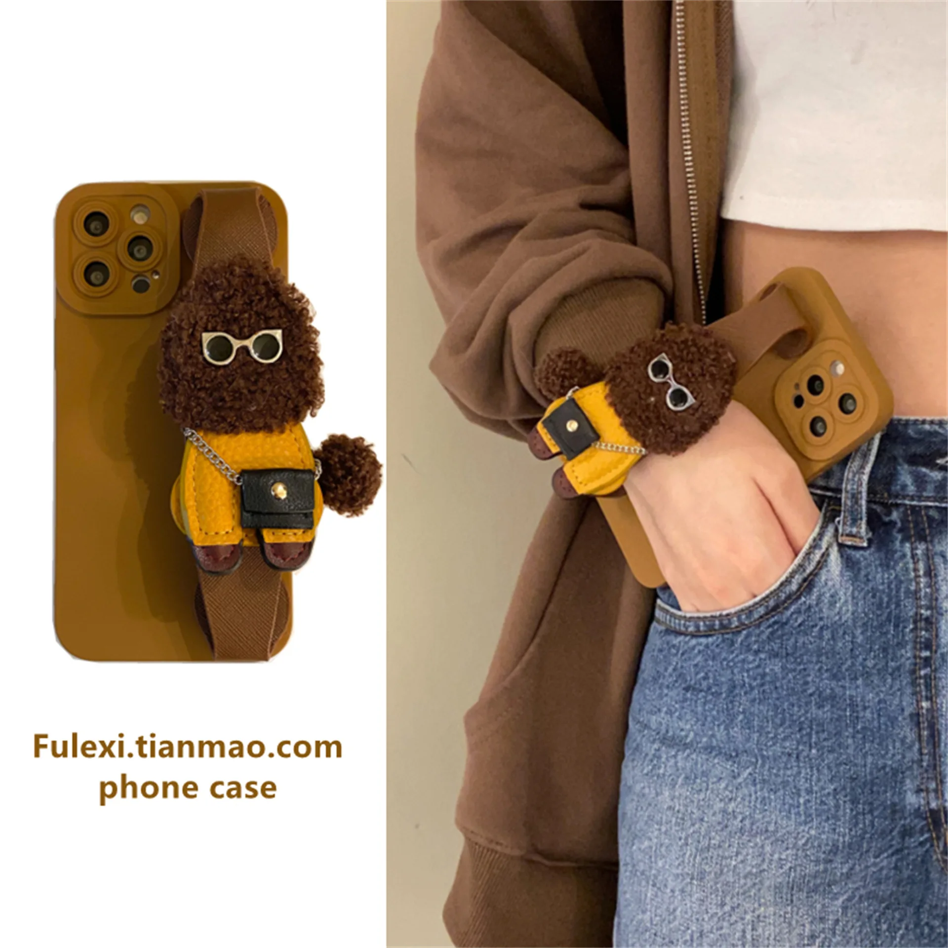 

Handmade Biscuit Person All-in-One Phone Case For iPhone 13 11 Pro Max Mini X XS XR 7 8 Plus SE Personality iPhone 12 Pro Case