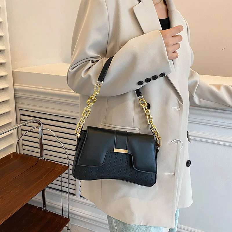 

New Fashion Women Bag Portable Crossbody Bag Simple Shoulder Bag