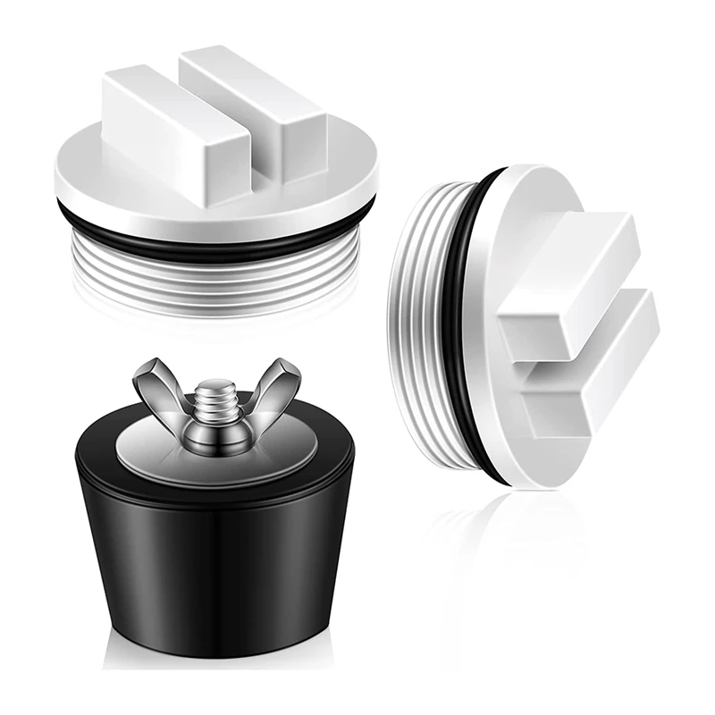 

Swimming Pool Winter Stopper Swimming Pool Black Rubber Stopper 2 Pieces Of Threaded Swimming Pool Return Line Plug