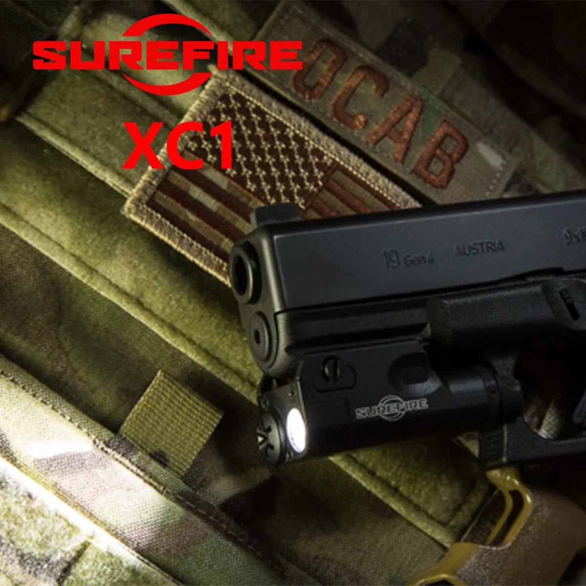 Фото Тактический металлический фонарь Surefire XC1 для пистолетов Glock 17, 19, P320, для страйкбольных пистолетов, подвесной тактический фонарь, совместимый с 20-мм планкой Picatinny №2