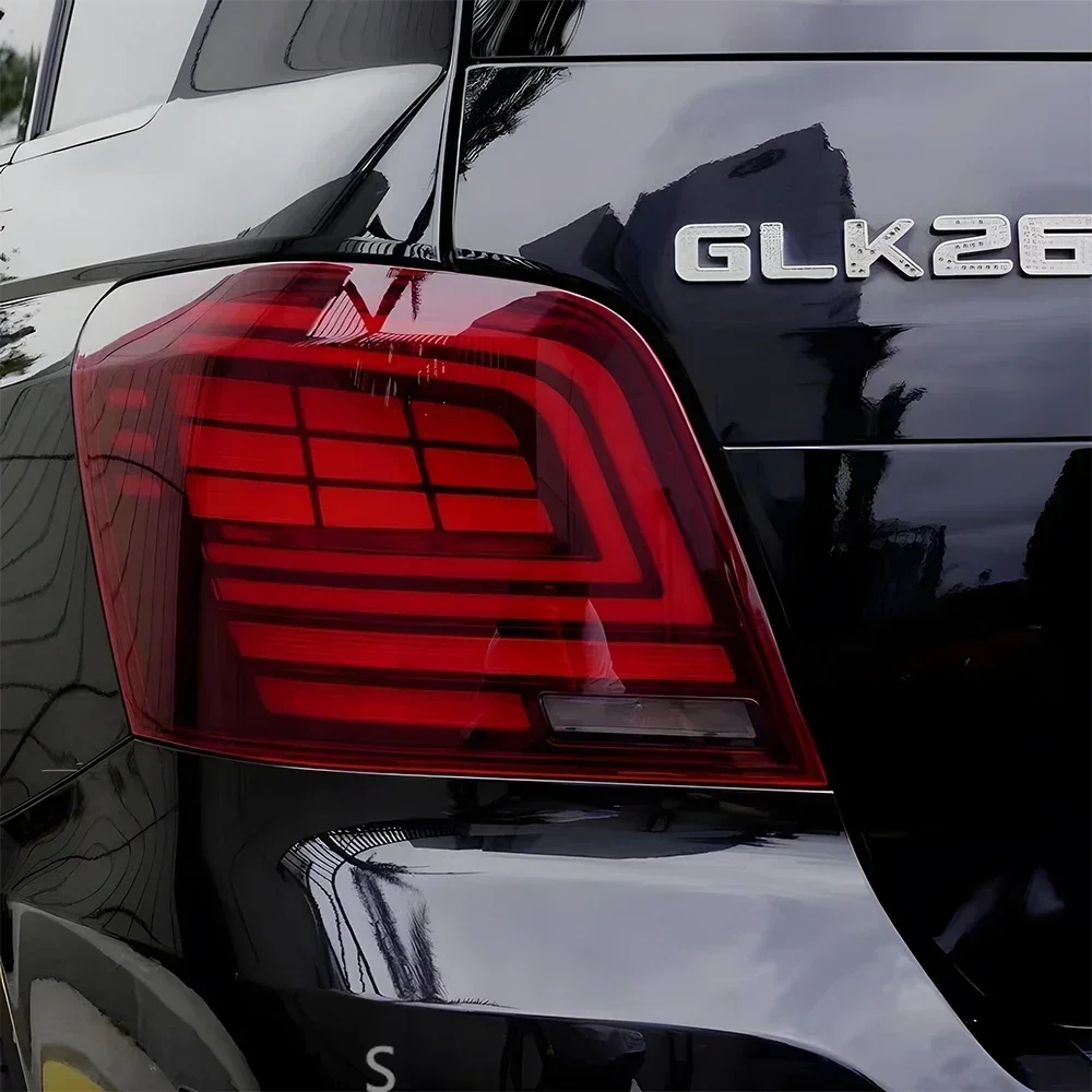 Фото Светодиодные задние фонари в сборе для Benz Glk 2008-2015 X204, автоматические задние фонари, обновление, высокая конфигурация, противотуманные тормозные указатели поворота, аксессуары №2